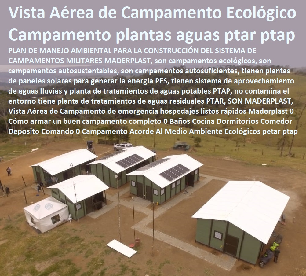 Vista Aérea de Campamento de emergencia hospedajes listos rápidos Maderplast 0 Cómo armar un buen campamento completo 0 Baños Cocina Dormitorios Comedor Deposito Comando 0 Campamento Acorde Al Medio Ambiente Ecológicos petar ptap Vista Aérea de Campamento de emergencia hospedajes listos rápidos Maderplast 0 Cómo armar un buen campamento completo 0 Baños Cocina Dormitorios Comedor Deposito Comando 0 Campamento Acorde Al Medio Ambiente Ecológicos petar ptap